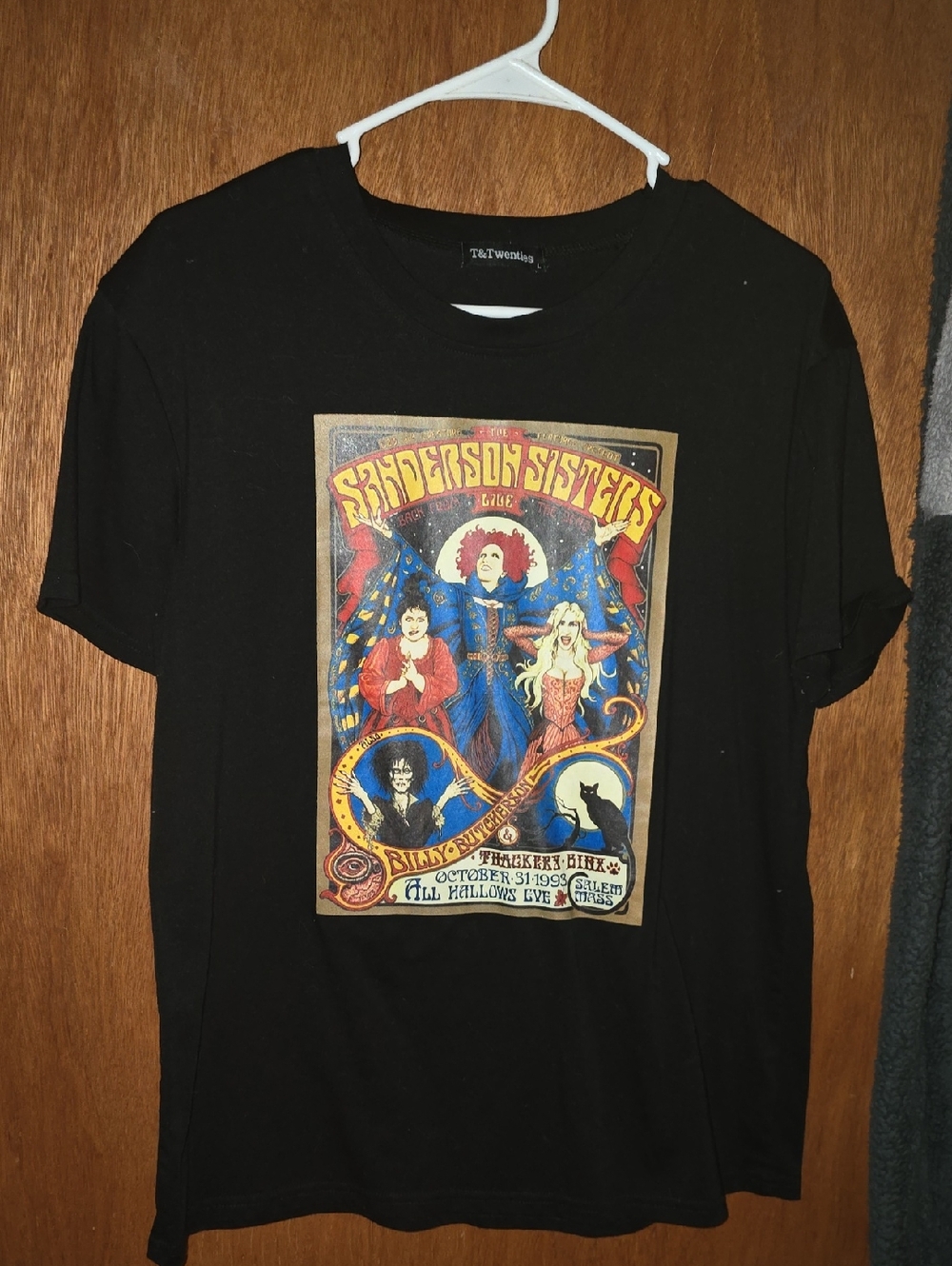 Black Graphic Band Tee - Black
